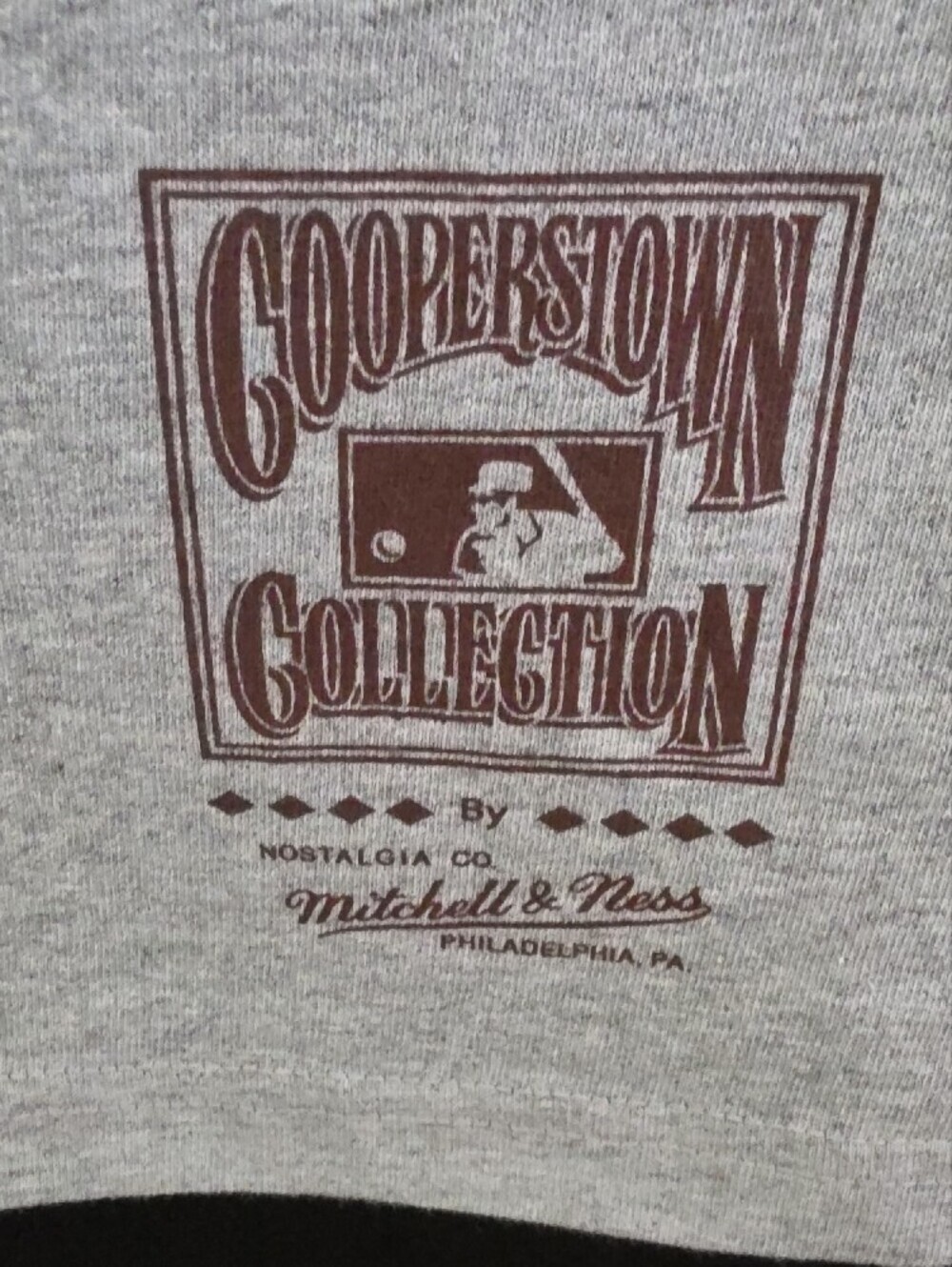 Mitchell & Ness Gray Padres Script Tee with Gold Accent - Picture 3 of 7